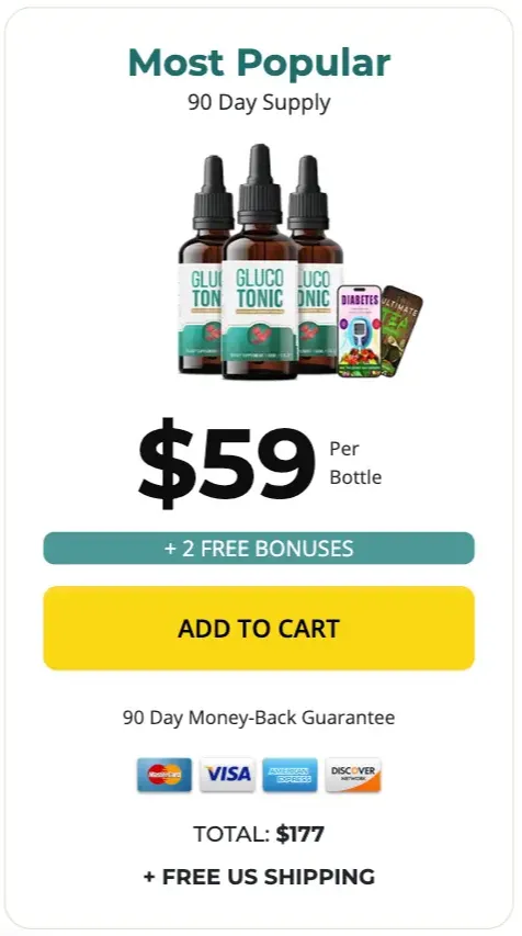 GlucoTonic Buy 3 Bottles